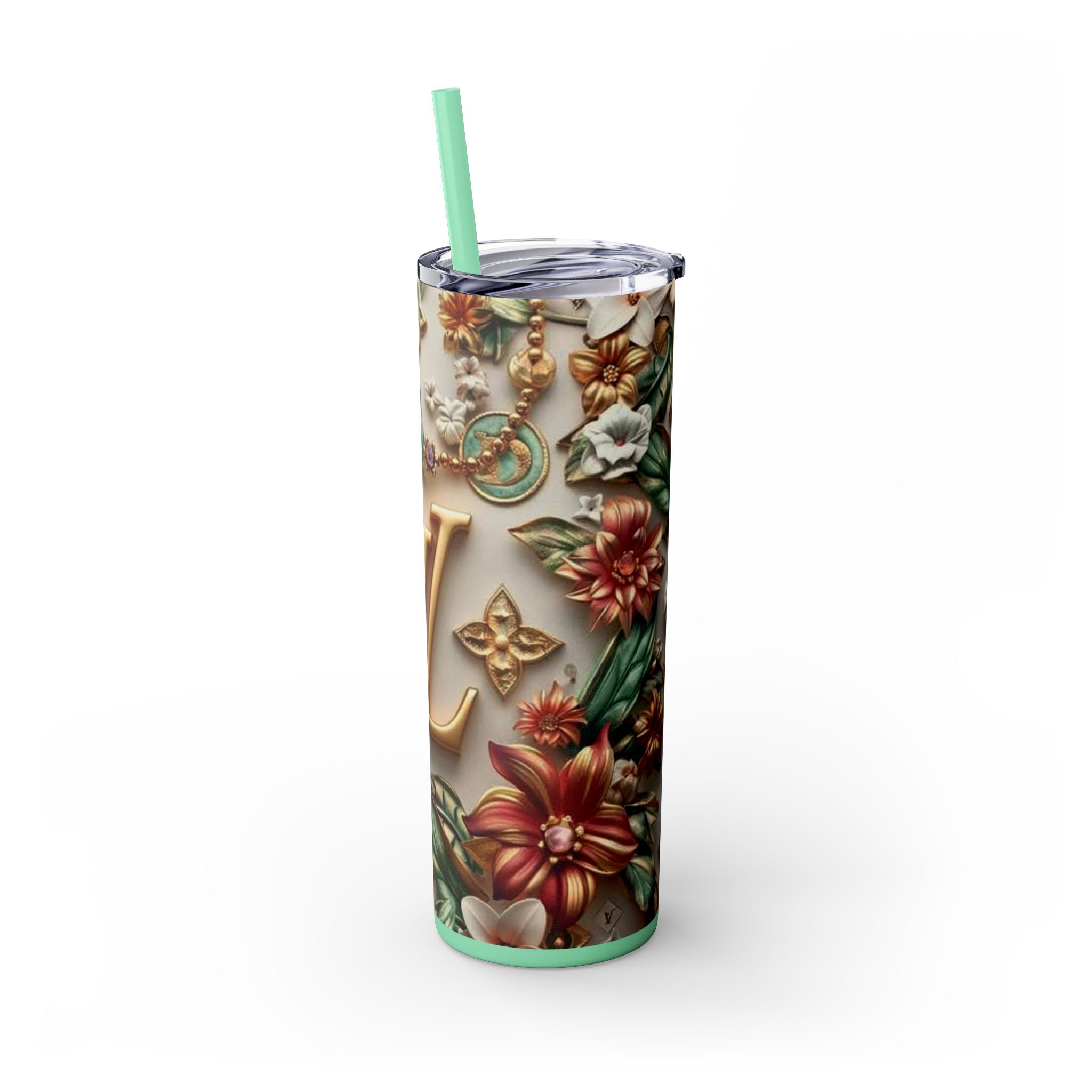 Floral 3D Stainless Steel Tumbler