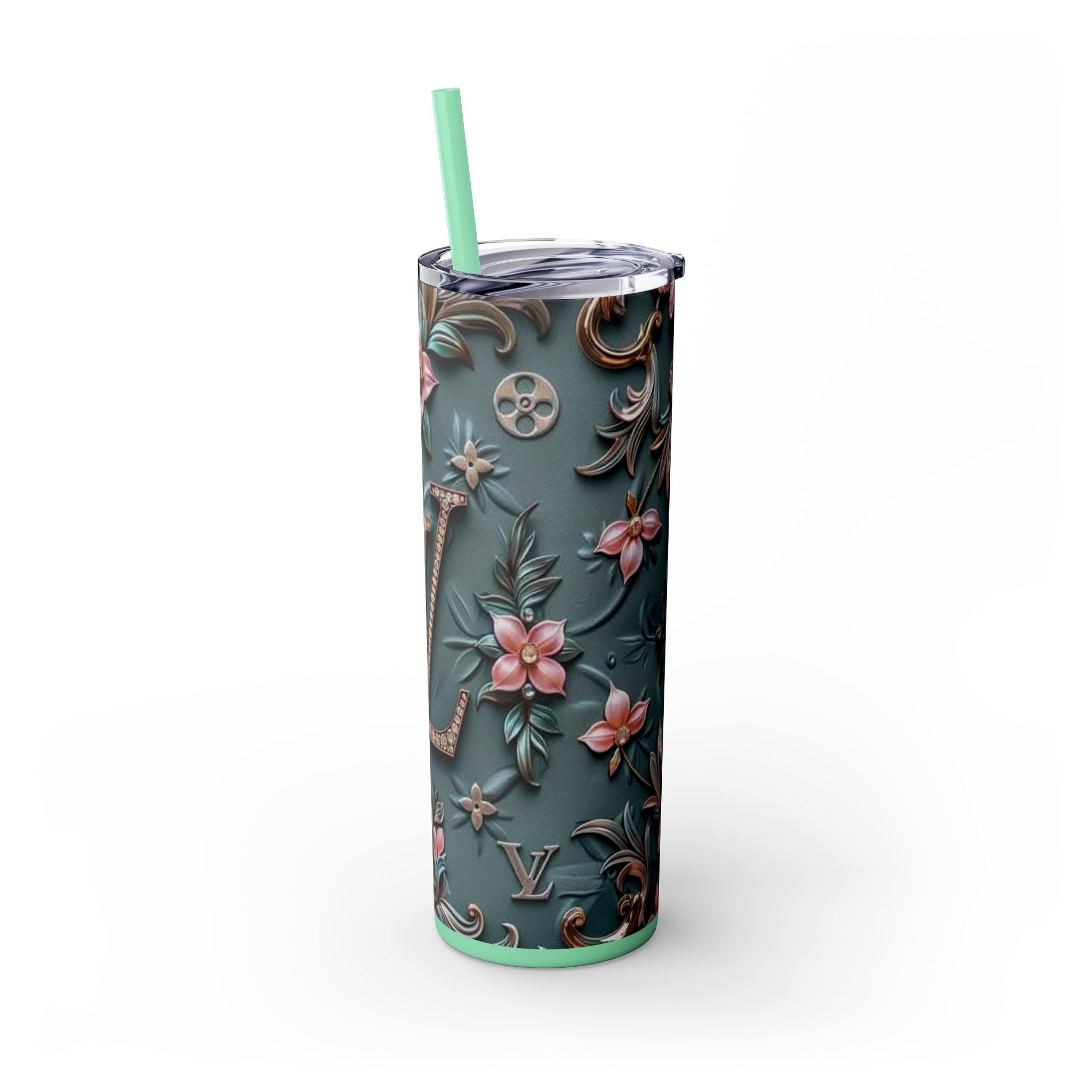 Floral 3D Stainless Steel Tumbler