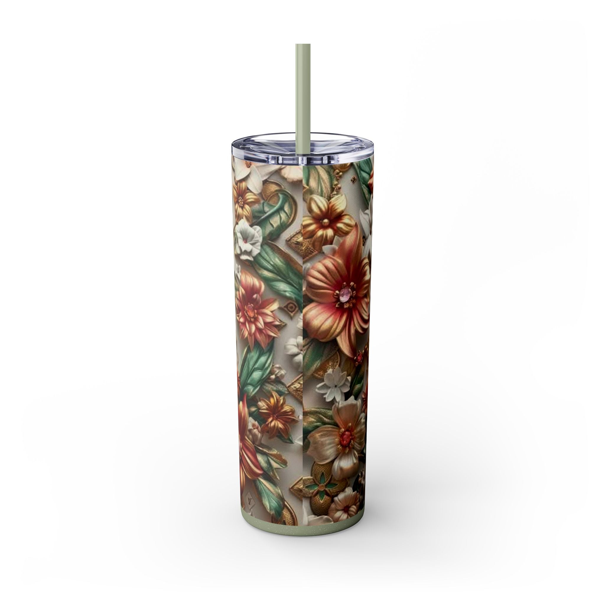 Floral 3D Stainless Steel Tumbler