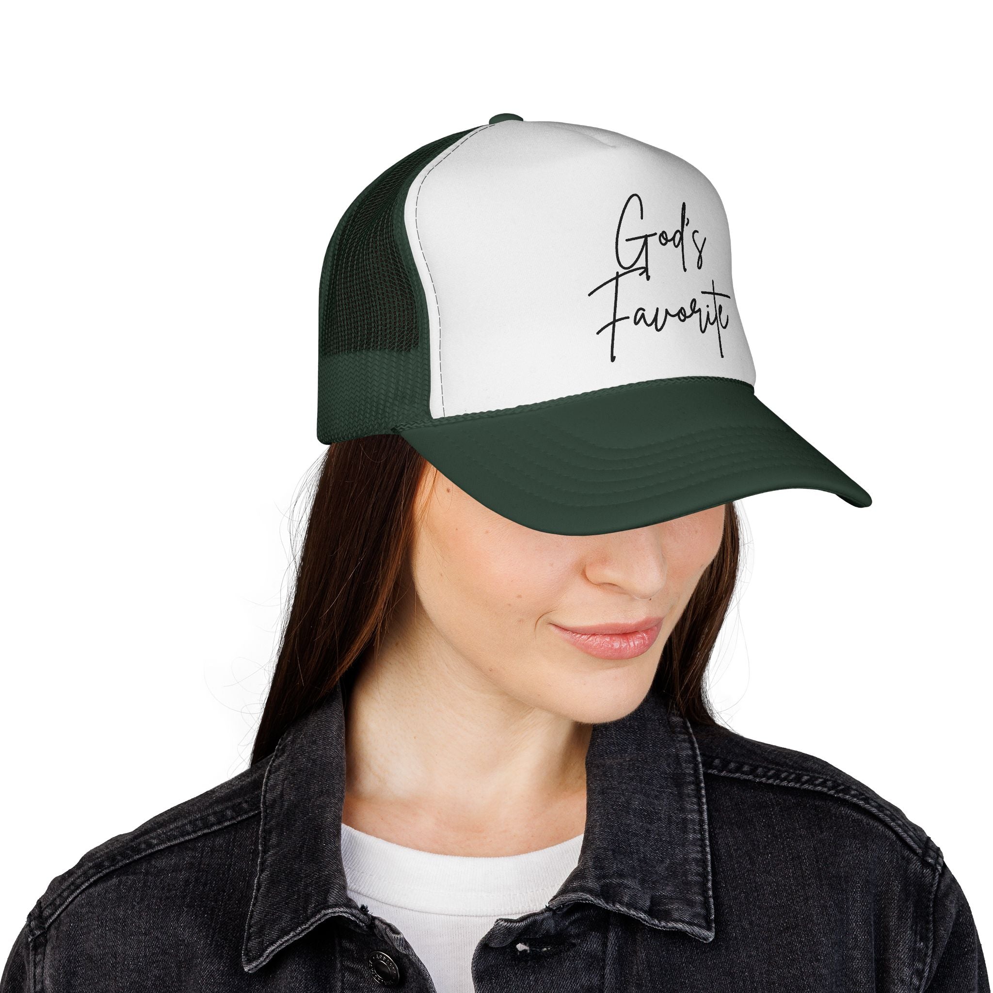 God's Favorite Trucker Cap - Stylish Hat for Everyday Wear, Perfect Gift for Friends and Family, Great for Outdoor Events, Faith-Based [...]