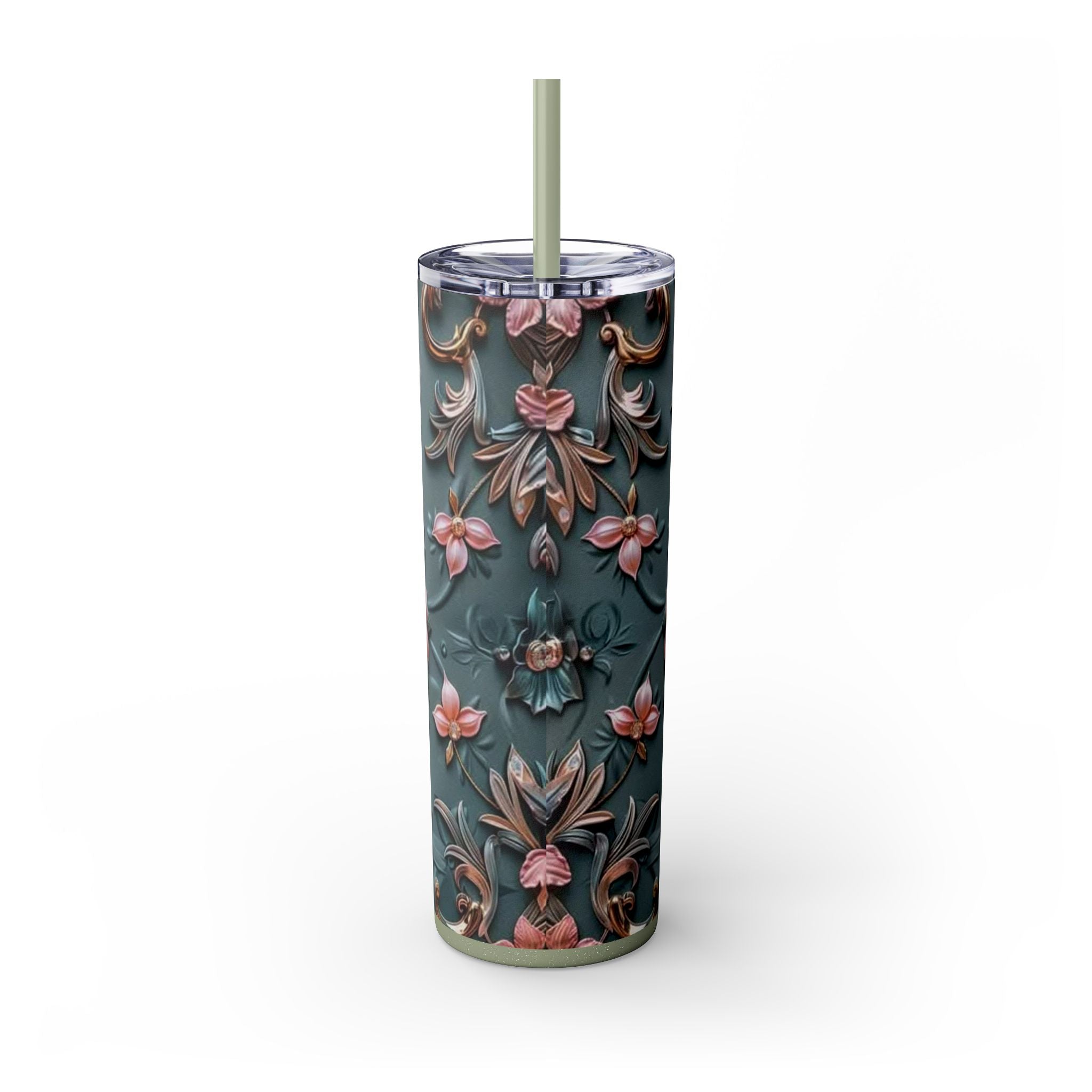 Floral 3D Stainless Steel Tumbler