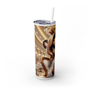 Animated Straw tumbler 20oz Insulation stainless steel tumbler wedding bridal shower Birthday Mom Graduation girls trip weekend getaway