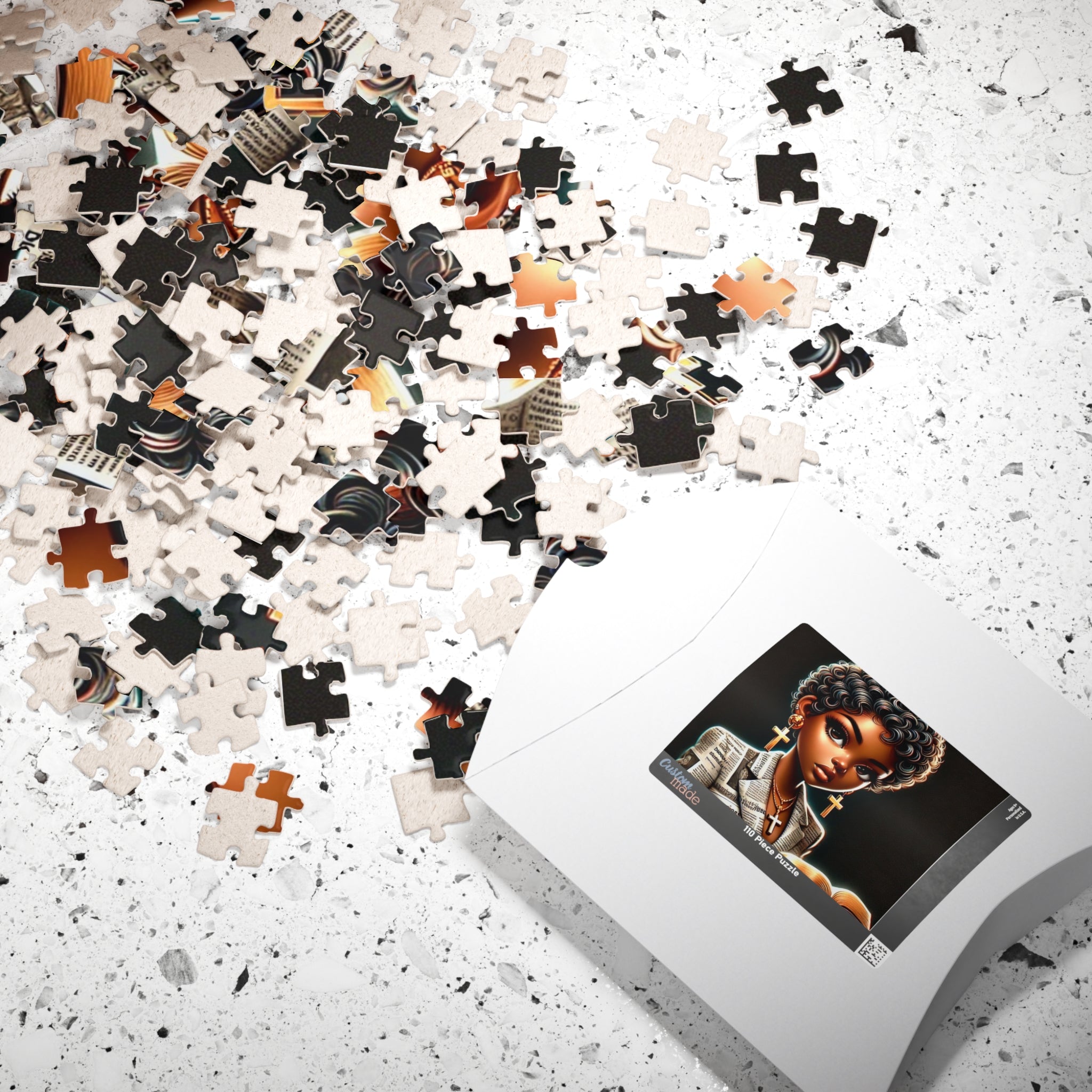 African American Jigsaw Puzzle, Inspirational Puzzle Game for Adults & Kids,