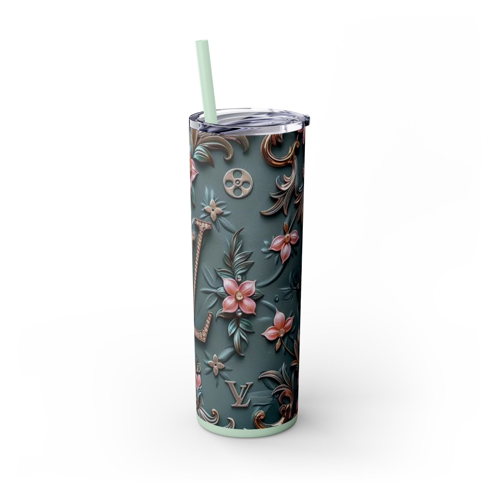 Floral 3D Stainless Steel Tumbler