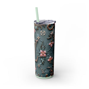 Floral 3D Stainless Steel Tumbler