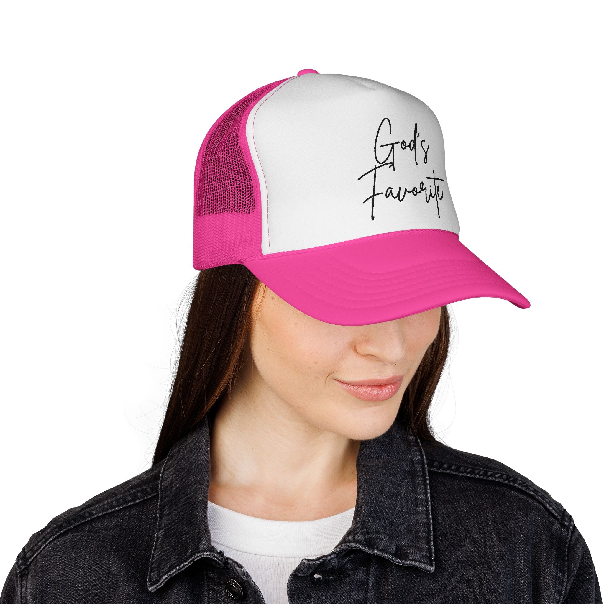 God's Favorite Trucker Cap - Stylish Hat for Everyday Wear, Perfect Gift for Friends and Family, Great for Outdoor Events, Faith-Based [...]