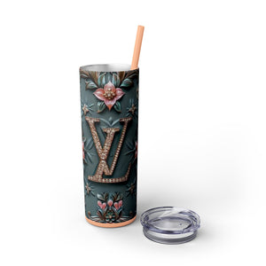 Floral 3D Stainless Steel Tumbler