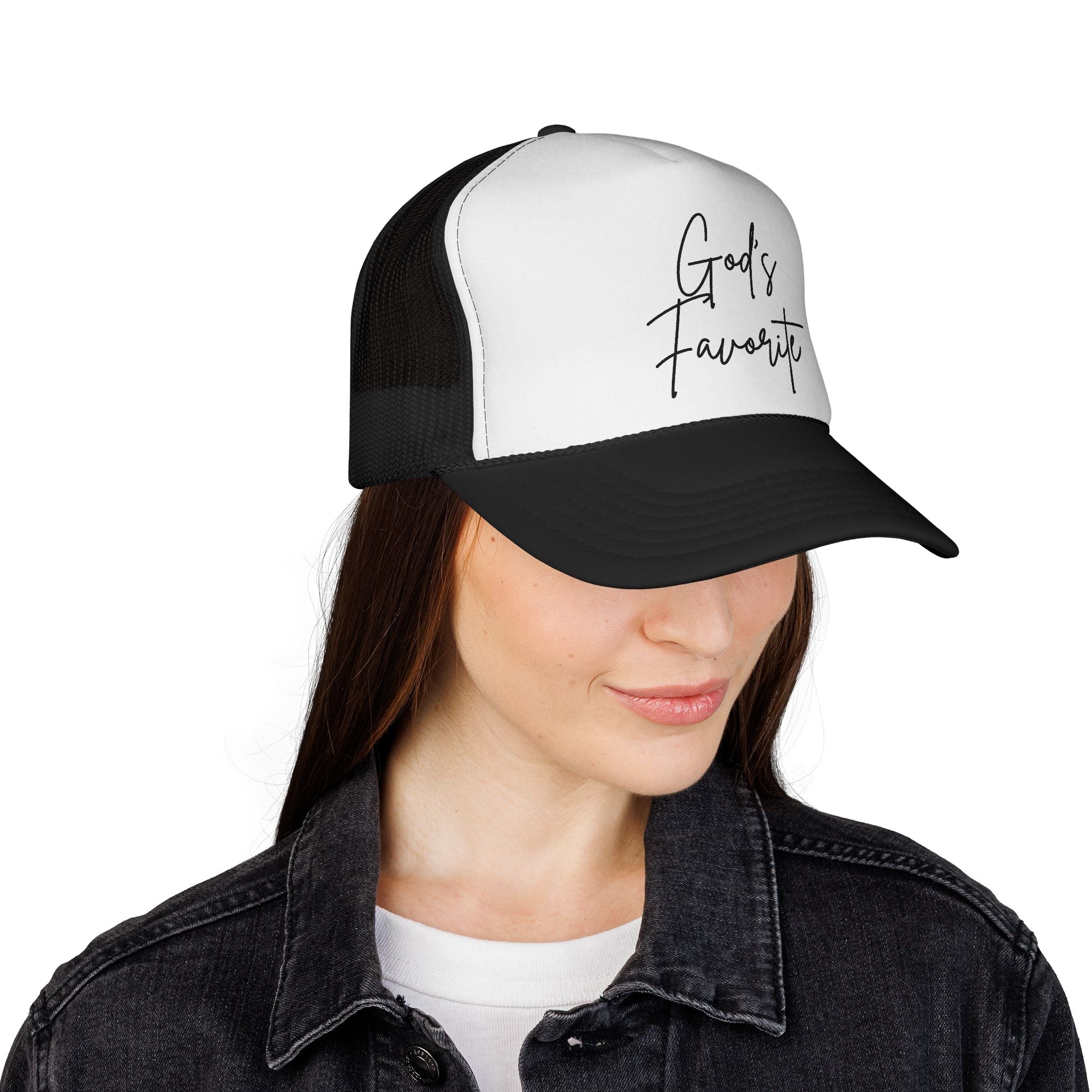 God's Favorite Trucker Cap - Stylish Hat for Everyday Wear, Perfect Gift for Friends and Family, Great for Outdoor Events, Faith-Based [...]
