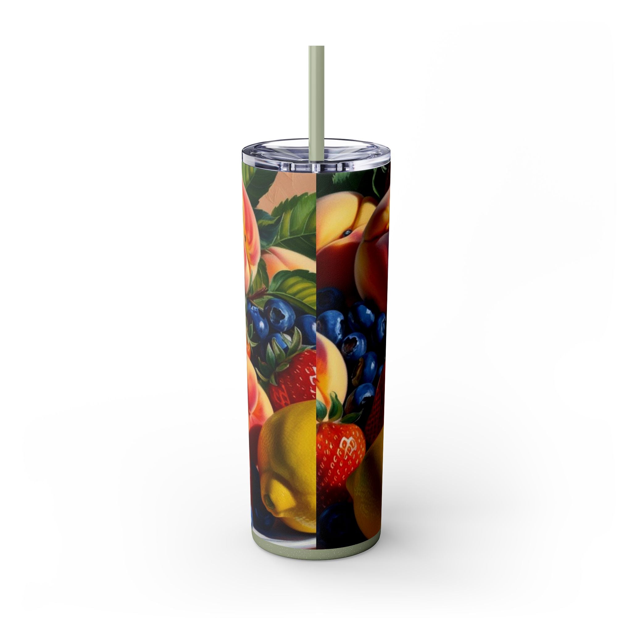 Tropical Fruit Tumbler, 20oz Insulated Tumbler, Vacation Summer Cup, Spring Break Gift for Her, Girls Trip Tropical Tumbler, Beach Vacation