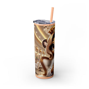 Animated Straw tumbler 20oz Insulation stainless steel tumbler wedding bridal shower Birthday Mom Graduation girls trip weekend getaway