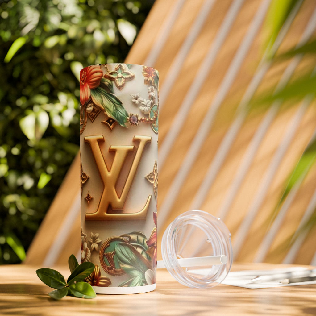Floral 3D Stainless Steel Tumbler