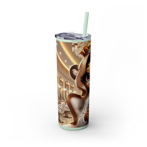 Animated Straw tumbler 20oz Insulation stainless steel tumbler wedding bridal shower Birthday Mom Graduation girls trip weekend getaway