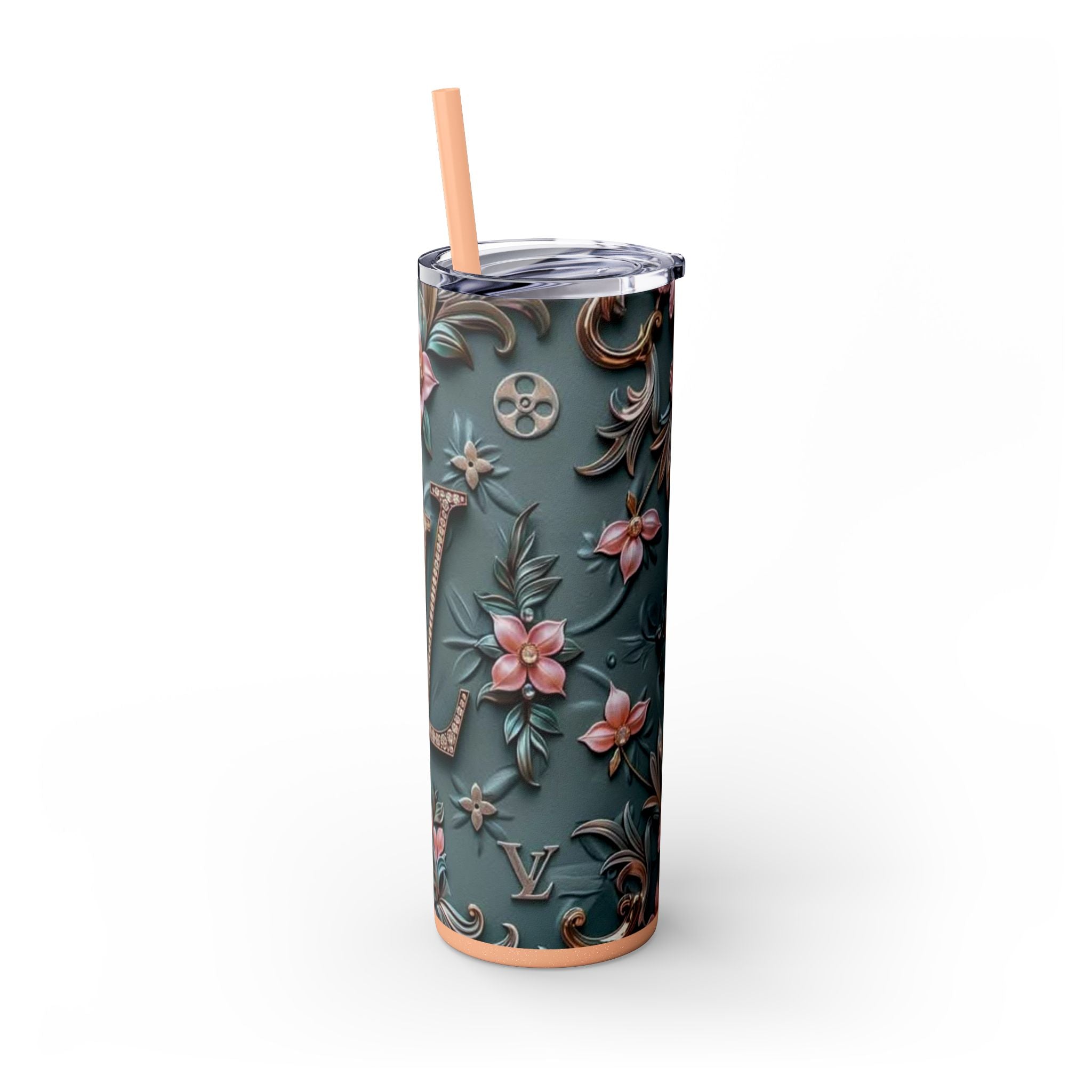 Floral 3D Stainless Steel Tumbler
