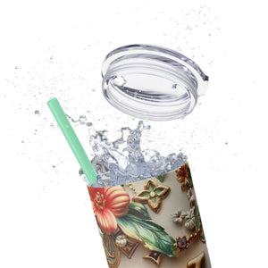 Floral 3D Stainless Steel Tumbler