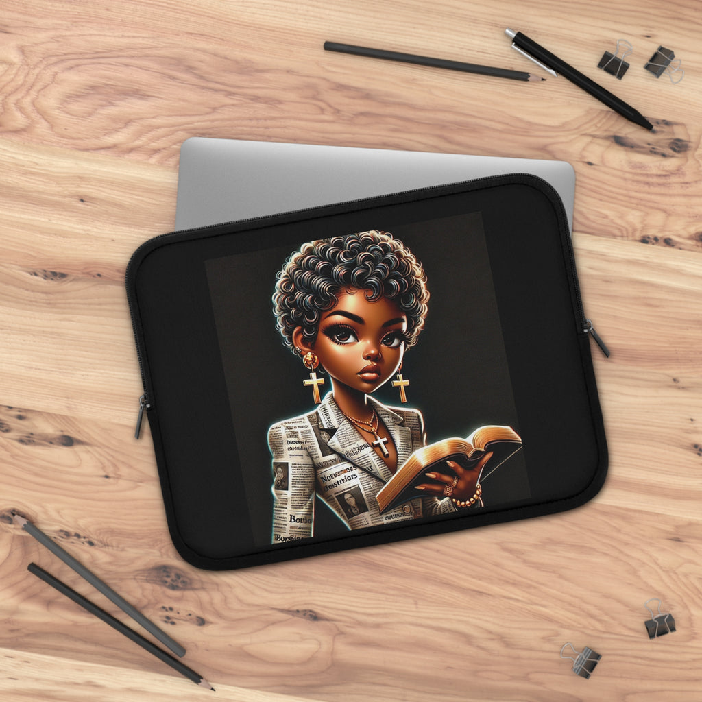 Pray Laptop Sleeve | Inspirational Tech Accessory, Prayer Gift, Christian Laptop Cover, Floral Design, Stylish Computer Sleeve