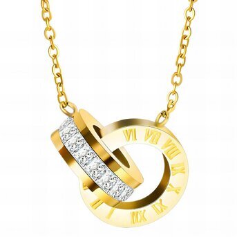 Entangled Necklace, 18K Gold Plated Steel